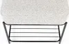 Livingstone - Comfy Hocker 50 x 35 cm schwarz grau Stuhl Produktbild-Vorschau 3