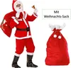 Flanell Santa Claus Kostüm komplett Weihnachtsmannkostüm Produktbild-Vorschau 1