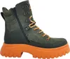 A single green and orange boot is shown against a white background. Produktbild-Vorschau