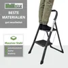 Trittleiter 2-stufig klappbar 150 kg Anti-Rutsch Produktbild-Vorschau 2