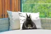 MuchoWow® Outdoor Kissen - Kaninchen - Haustiere - Fell - Produktbild-Vorschau 3