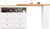 Bartisch ausziehbar 138-203cm, 360° drehbarer Stehtisch mit Produktbild-Vorschau 11