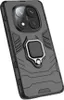 A black phone case with a ring holder is shown against a white background. Náhled obrázku produktu