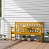 Outsunny 2-Sitzer Gartenbank Holz, Sitzbank, Gartenmöbel Produktbild-Vorschau 2