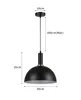 MasterLED Pendelleuchte Koko Ø30cm Kupfer-Schwarz E27 – Produktbild-Vorschau 5