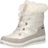 A single white and gray winter boot with white fur trim. Produktbild-Vorschau