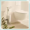 Set da bagno Relaxdays, acciaio inossidabile, ripiano e Anteprima dell’immagine prodotto 2