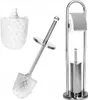 Zestaw Stojak Na Papier Toaletowy+ Szczotka Do Wc Srebrny Podgląd zdjęcia produktu 1