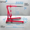 Bituxx Werkstatt Hebekran Rot 2000kg MS-19521 Produktbild-Vorschau 3