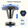 A diagram showing the dimensions and specifications of an ergonomic wobble stool. Náhled obrázku produktu