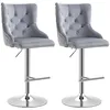 HOMCOM 2er Set Barhocker Barstühle Drehstühle Produktbild-Vorschau 1