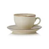 6x Ober- und Untertasse Kaffeetasse 220 ml SMILLA Sand / Produktbild-Vorschau 1