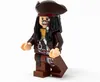 A close-up studio shot of a LEGO minifigure of Captain Jack Sparrow. Produktbild-Vorschau