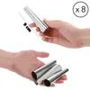 Hands holding metal baking molds. Podgląd zdjęcia produktu