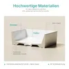 EMKE Aufsatzwaschbecken Keramik Rechteckig 450x320mm Weiß Produktbild-Vorschau 5