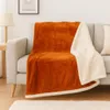 Plaid in Flanella Sherpa 480G/M² 200x240 Terracotta DECO Anteprima dell’immagine prodotto 2