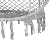 A close-up view of the bottom edge of a macrame hammock chair, showing the woven texture and tassels. Náhľad obrázku produktu