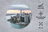 MuchoWow® Mauspad Mousepad Luftaufnahme von New York 50x50 Produktbild-Vorschau 2