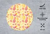 MuchoWow® Mauspad Mousepad Sommer - Ananas - Gelb 40x40 cm Produktbild-Vorschau 2