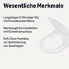 Amazon Basics Toilettensitz D-Form, Soft-Close-Funktion, Produktbild-Vorschau 2
