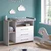 Commode à langer Vicco Oskar Chêne blanc/force de l'or Voir les images du produit 1