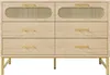 Sweiko Rattan kommode Sideboard mit 6 Schubladen, Produktbild-Vorschau 10