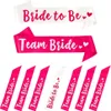Oblique Unique Schärpe Bride to Be + Team Bride Set JGA Hen Produktbild-Vorschau 1