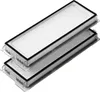 Two white vacuum cleaner filters stacked on top of each other against a white background. Voir les images du produit