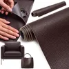 Toppa in pelle autoadesiva, 100 x 137 cm, color marrone Anteprima dell’immagine prodotto 1