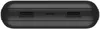 The image shows the side view of a black power bank with USB-A and USB-C ports. Produktbild-Vorschau