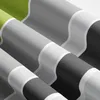 Baumwolle Bettwäsche Set 135x200 cm 80x80 cm Grau Grün Produktbild-Vorschau 5