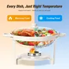 WARMOUNTS Chafing Dish 2er Set 5QT Buffet Warmhalter Rund Produktbild-Vorschau 6