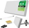 SAT Flachantenne Single H30D1+ mit Fensterhalterung + 1 Produktbild-Vorschau 1