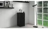 Topeshop W5 CZERŃ, Schwarz, 5 Schublade(n), Partikelbord, Produktbild-Vorschau 3