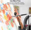 Airbrush mit Kompressor Handheld-Spritzpistole zum Bemalen Produktbild-Vorschau 3