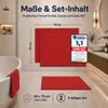 Juego de 2 alfombrillas para baño Komfortec, 50x70 cm, 100% Vista previa de la imagen del producto 2