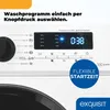Close-up of a washing machine control panel with a digital display and various program selection options. Produktbild-Vorschau