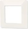 A white square frame for an electrical outlet. Náhled obrázku produktu
