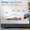 Materasso superiore 180x210 cm - Topper ANTI SLIP - Anteprima dell’immagine prodotto 2