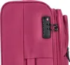 A close-up of a pink suitcase with a TSA lock. Produktbild-Vorschau