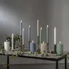 LED candela di cera a strisce set di 2 batterie timer verde Anteprima dell’immagine prodotto 21
