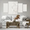 Bild auf Leinwand - Leinwandbild - 4 Teile - Frau Rücken Produktbild-Vorschau 6