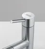 A close-up shot of a modern kitchen faucet. Produktbild-Vorschau