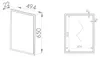 Specchio Vasco Specchio da parete 50x2x66cm Rovere Gold Anteprima dell’immagine prodotto 3