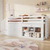 MODFU Hochbett Kinderbett 90x200cm mit Schrank und Produktbild-Vorschau 7