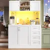 Armoire de cuisine Flieks avec éclairage LED, Voir les images du produit 3