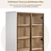 okwish Vitrinen Glasvitrinen mit 2 Schubladen und 2 Türen Produktbild-Vorschau 6