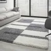 TapisTrend Zotteliger Teppich Grau-Weiß-Hellgrau 120x170 cm Produktbild-Vorschau 1