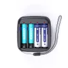 A battery charger with four batteries inserted. Produktbild-Vorschau