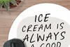 MuchoWow® Mauspad Mousepad Zitate - Eiscreme ist immer eine Produktbild-Vorschau 2